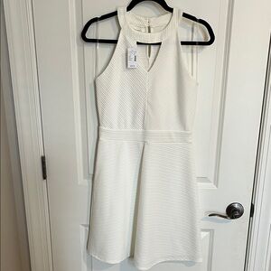 Maurices Ivory Ribbed Mini Dress